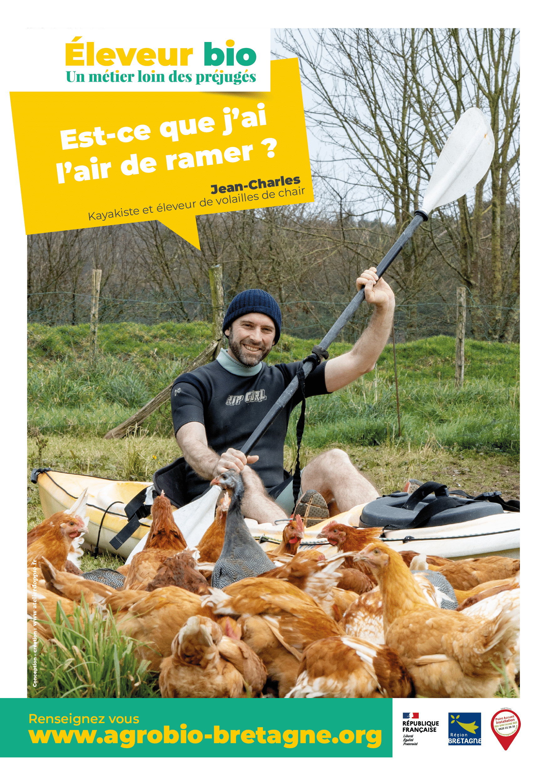 le réseau des Agriculteur·trice·s bio de Bretagne lance la campagne : Éleveur · Éleveuse bio Un métier loin des préjugés