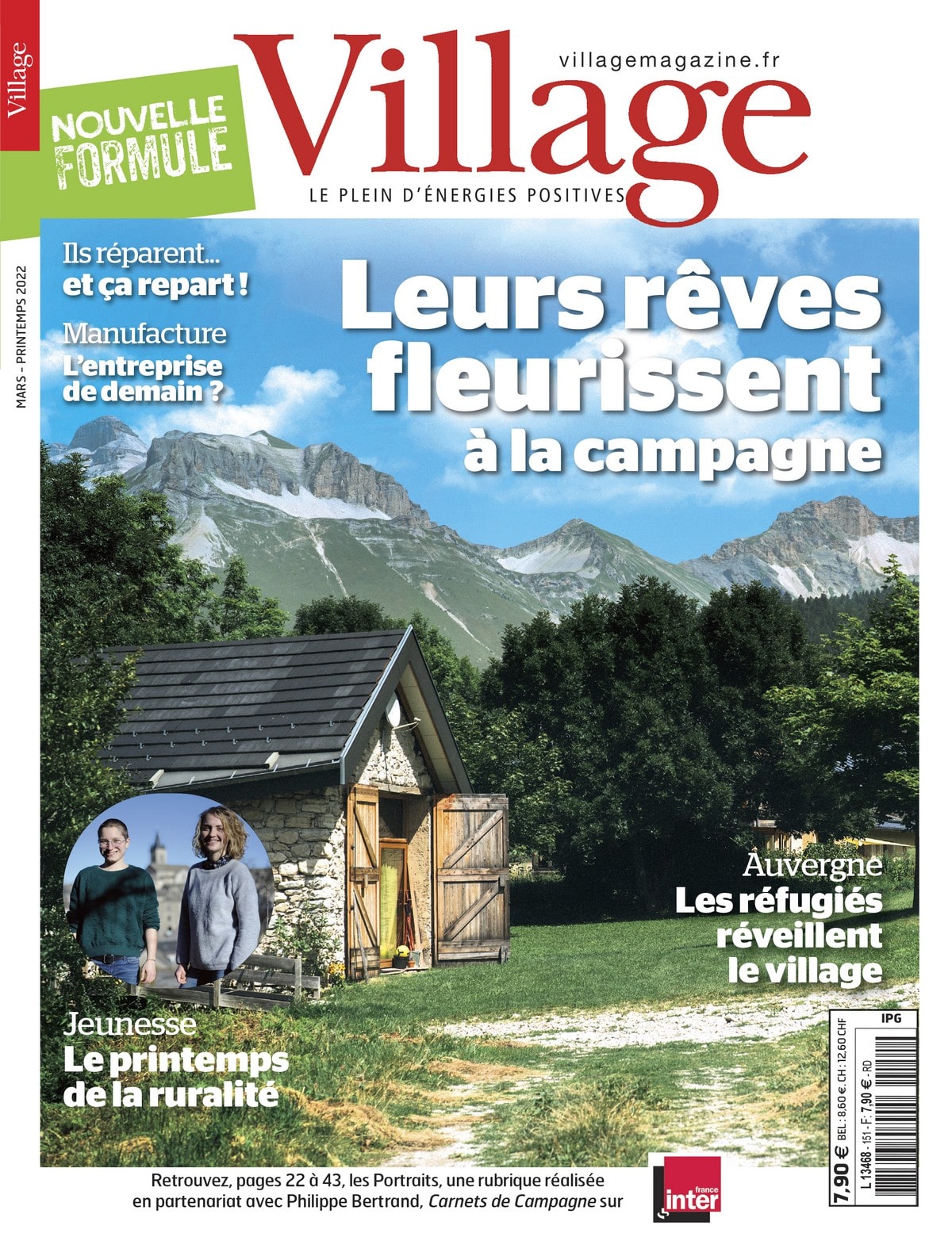 Couverture du magazine Village du printemps qui vient d'arriver en kiosque.
