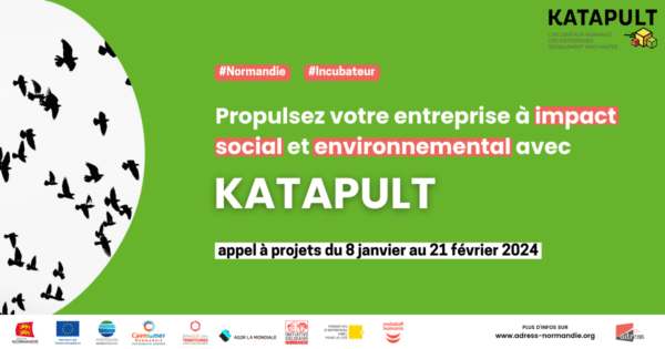 L’appel à projets annuel de l’incubateur normand Katapult est lancé du 08 janvier au 21 février 2024.