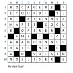 réponses mots croisés Village 165