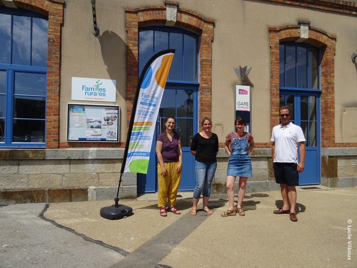 Familles rurales vient de s'installer dans l'ancienne Gare de Briouze