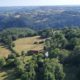 Ferme-gîte, commune de Sarroux - Saint Julien (Corrèze) – vue exceptionnelle sur les Puys du Cantal