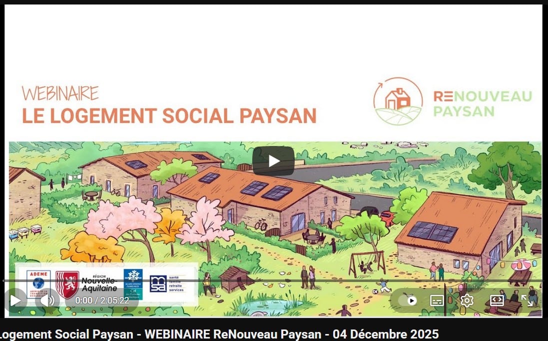Webinaire en ligne sur le Logement social paysan