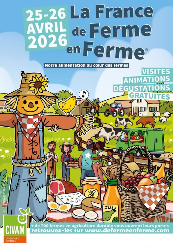 nouvelle édition de l’opération pédagogique De Ferme en Ferme®, organisée par le Réseau CIVAM depuis plus de 30 ans.