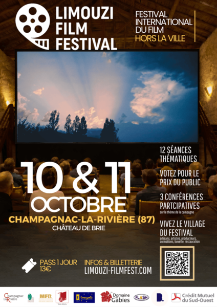Le Limouzi Film Festival ouvrira ses portes les 10 et 11 octobre 2026 au Château de Brie, à Champagnac-la-Rivière, en Haute-Vienne.