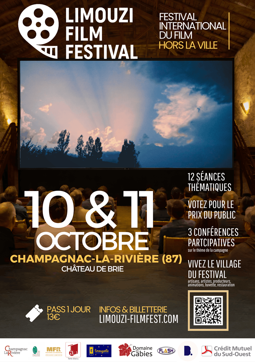 Le Limouzi Film Festival ouvrira ses portes les 10 et 11 octobre 2026 au Château de Brie, à Champagnac-la-Rivière, en Haute-Vienne.